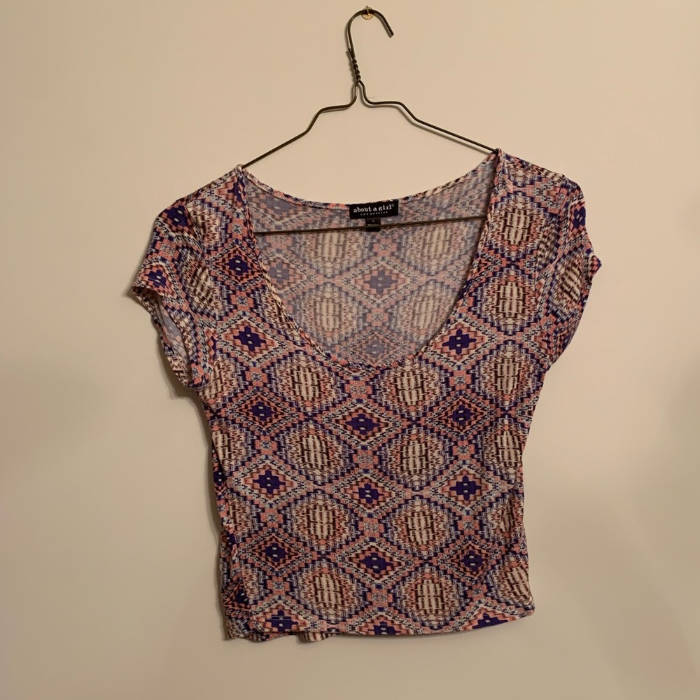 About a Girl Patterned Top